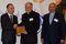 FR. Dr. Camille Moubarak, Sagesse University (ULS) President, receiving shield of appreciation