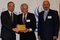 Dr. Joseph Jabbra, Lebanese American University (LAU) President, receiving shield of appreciation